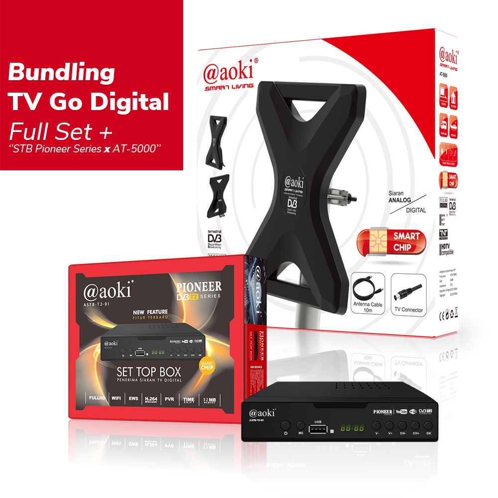 Jual AOKI STB Set Top Box TV Digital Receiver Penerima Siaran Full HD ...