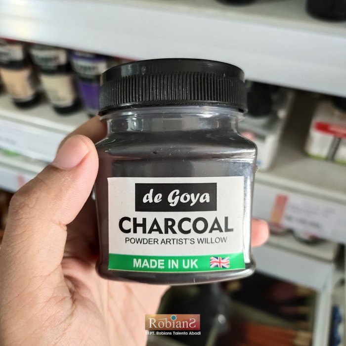 Jual Charcoal Serbuk Arang Gambar - De Goya Charcoal Powder Uk. 30 Gram ...