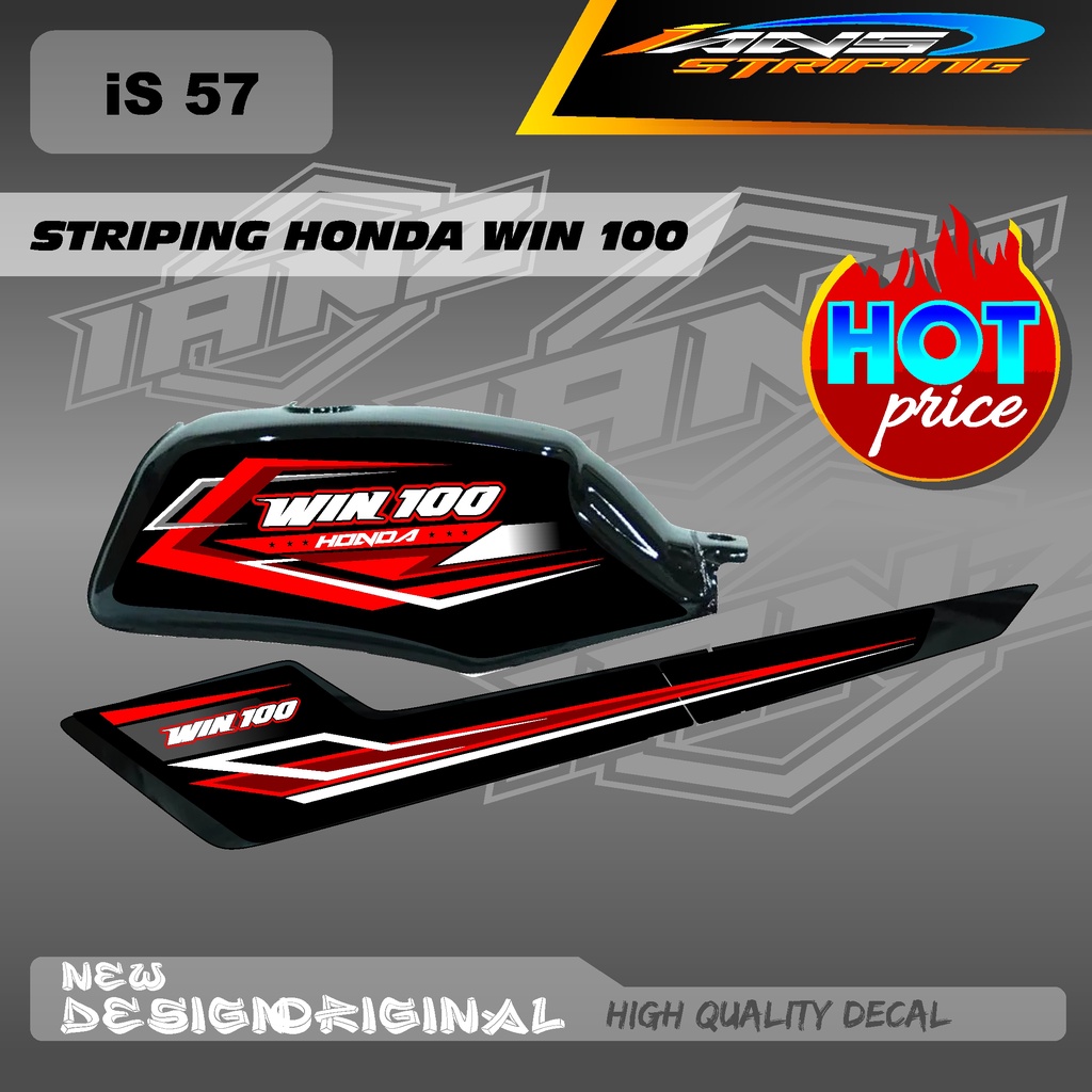 Jual LIST VARIAN DECAL STRIPING TANGKI HONDA WIN 100 CUSTOM HOLOGRAM ...