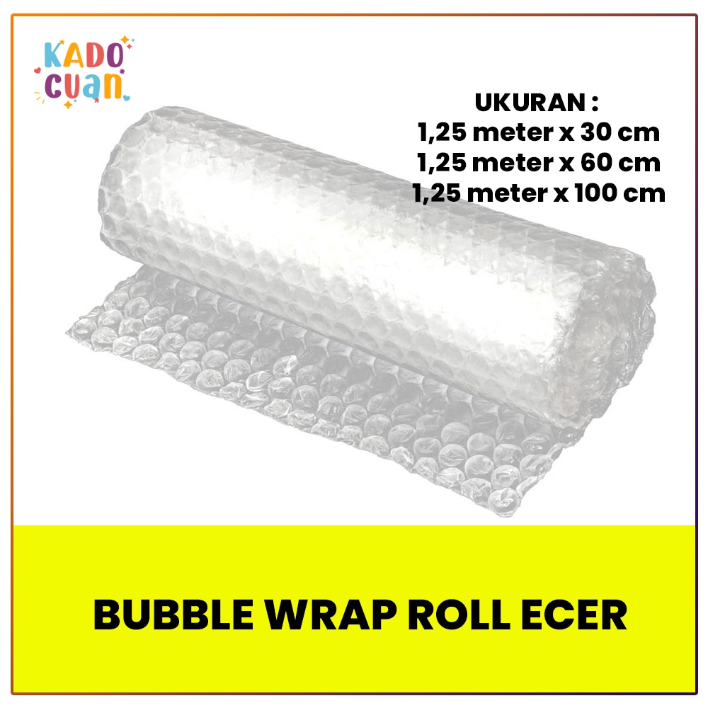 Jual TERMURAH Bubble Wrap Roll Ecer GRADE A Bubble Wrap Bening