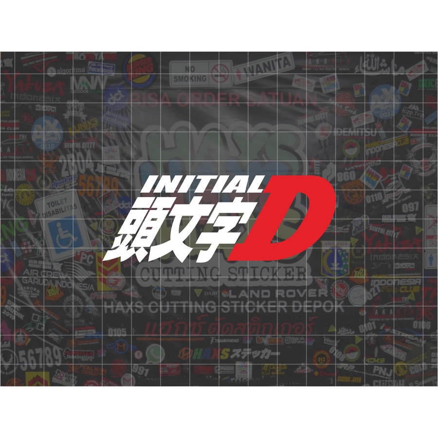 Jual Cutting Sticker Initial D Ukuran 8 Cm Untuk Motor Mobil | Shopee ...