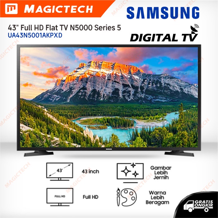 Jual DIGITAL TV SAMSUNG 43 INCH / 43" UA43N5001 LED FHD USB ...