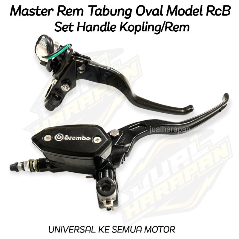 Jual Master Rem tabung oval set handle model rcb | Shopee Indonesia