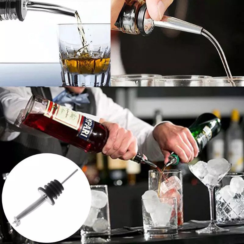 Jual (COD) Bottle Pourer Stainless Tutup Botol Dispenser Kecap Oil Cuka ...
