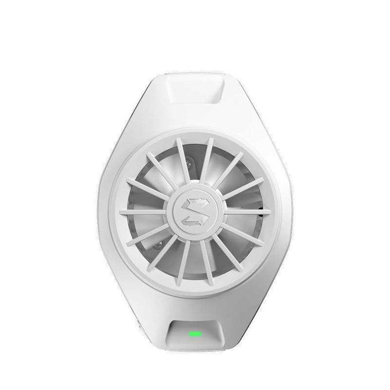 Black Shark Mobiele Telefoon Koeler Fun Cooler 3Pro, Cellphone Radiator met Sleep Timer/Fan Snelheidsinstellingen voor 2.6-3.5 inch iOS/Android Halfgeleider Heatsink Koeling
