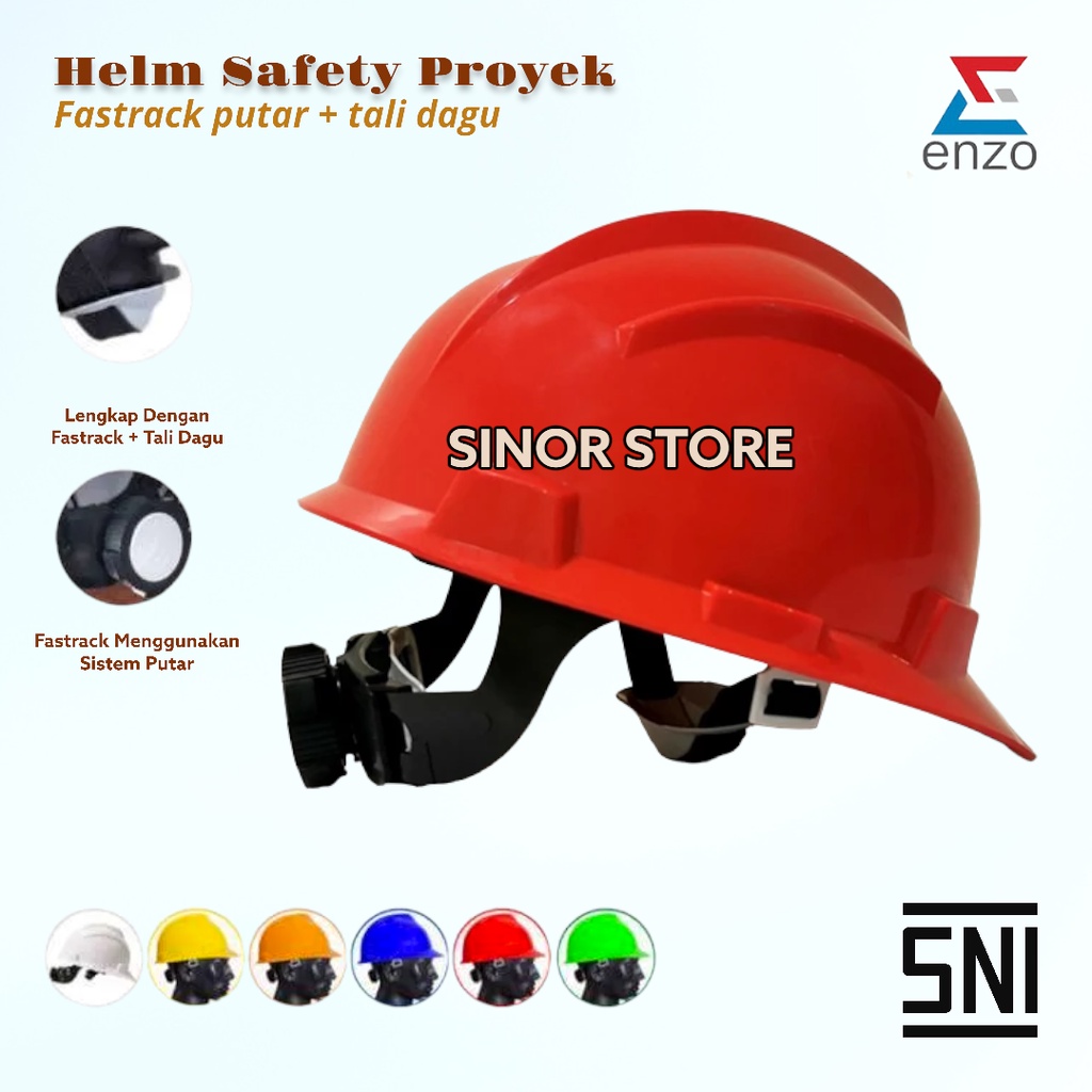 Jual Helm Safety Proyek Sni Enzo Fastrack Model Putar Shopee Indonesia