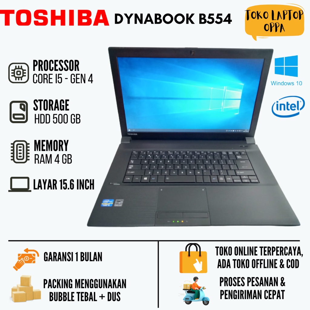 Microsoft Office 2016搭載Win 10搭載TOSHIBA B554/第四世代Core i5