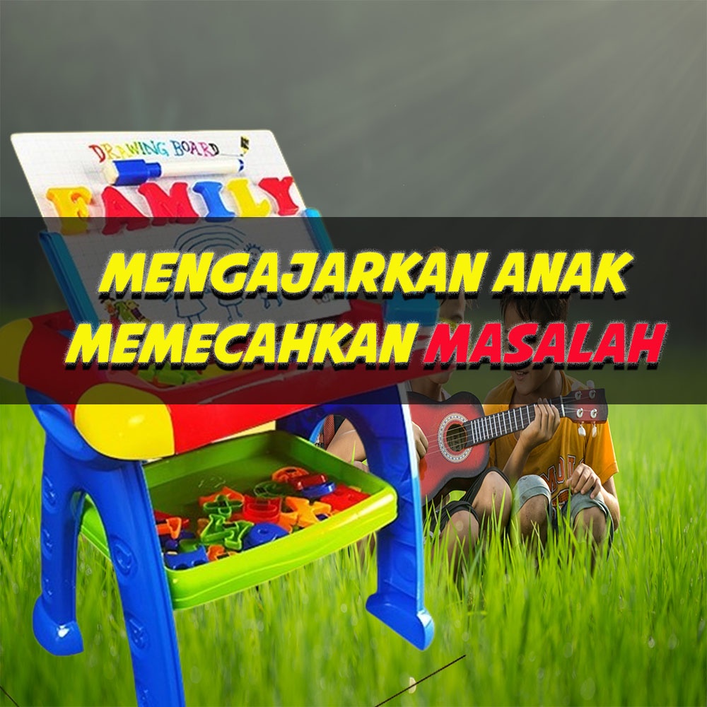 Jual [BJ03] Meja Belajar Papan Tulis Magnet Huruf Angka Whiteboard ...