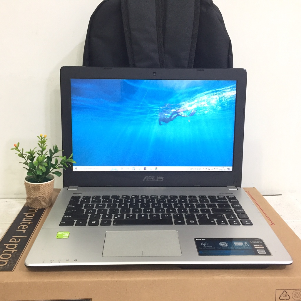 Laptop murah cuma 3 jutaan Asus A450L Core i5 RAM 4GB HDD 500GB 14 Bening Dual VGA Mulus Lancar