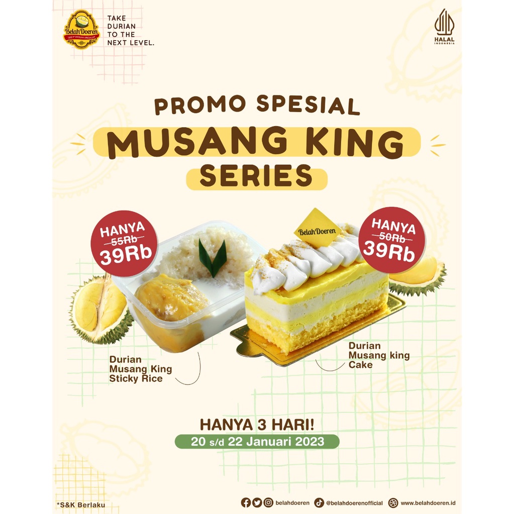 Jual (CEMPUT) PROMO DURIAN MUSANG KING STICKY RICE | Shopee Indonesia