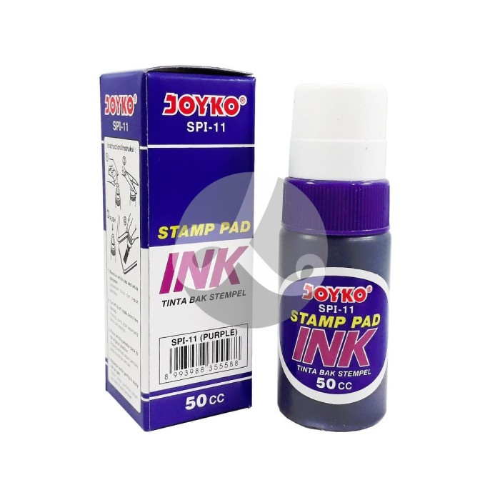 Jual Isi Ulang Tinta Stempel Refil Stamp Pad Joyko Spi Ungu Shopee