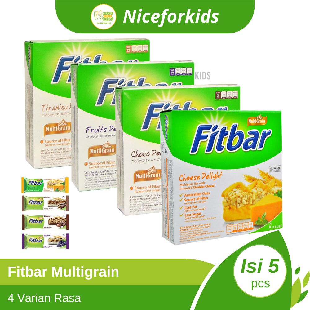 Jual Fitbar Rasa Tiramisu Coklat Fruits Cheese / Cemilan Sehat Instan ...