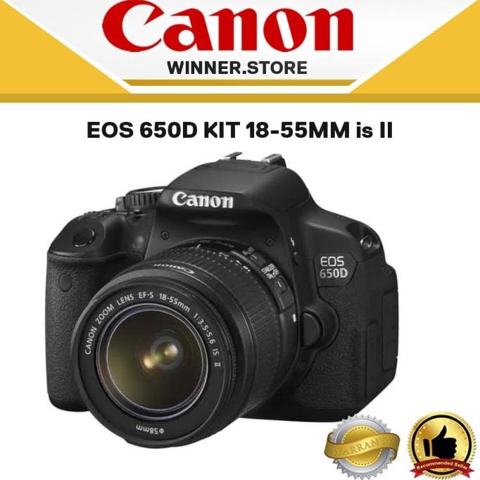 Jual CANON EOS 650D KIT 18-55MM is II | Shopee Indonesia