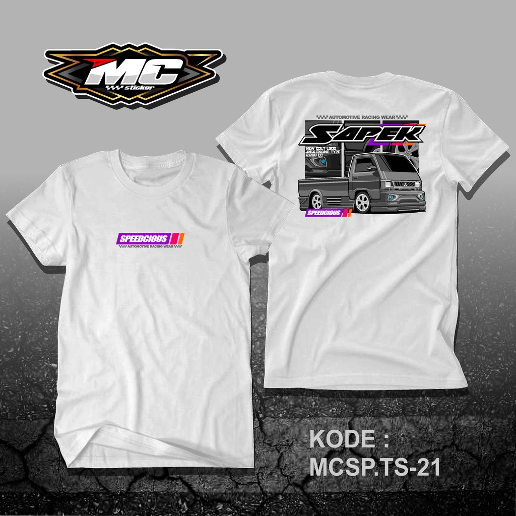 Jual MC Kaos Mobil Mitsubishi L300 Elsa Sapek Eltitusi Baju Racing ...
