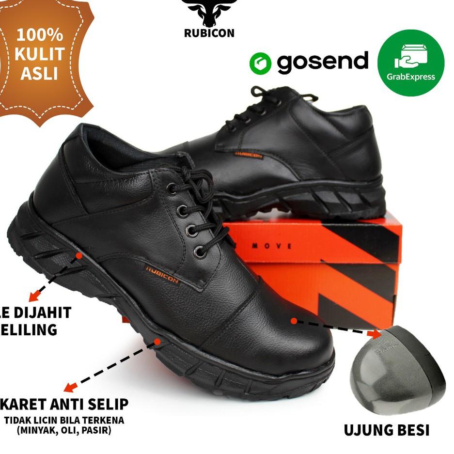 Jual Grosir Populer SEPATU BOOTS SAFETY KULIT ASLI Pria Ujung Besi ...