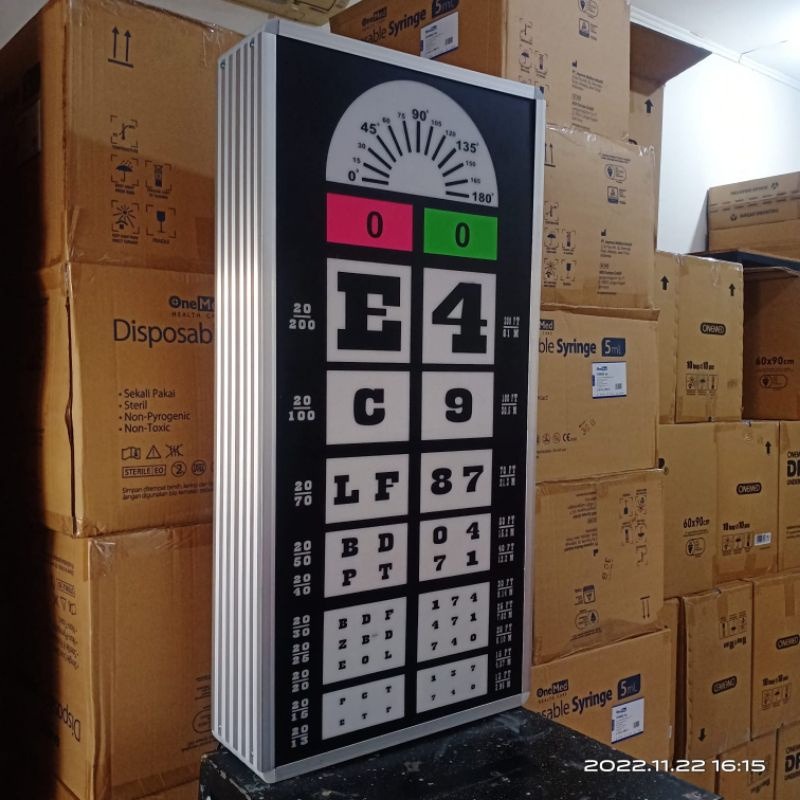 Jual Snellen Chart Elektrik Remote / Alat Baca Test Mata | Shopee Indonesia