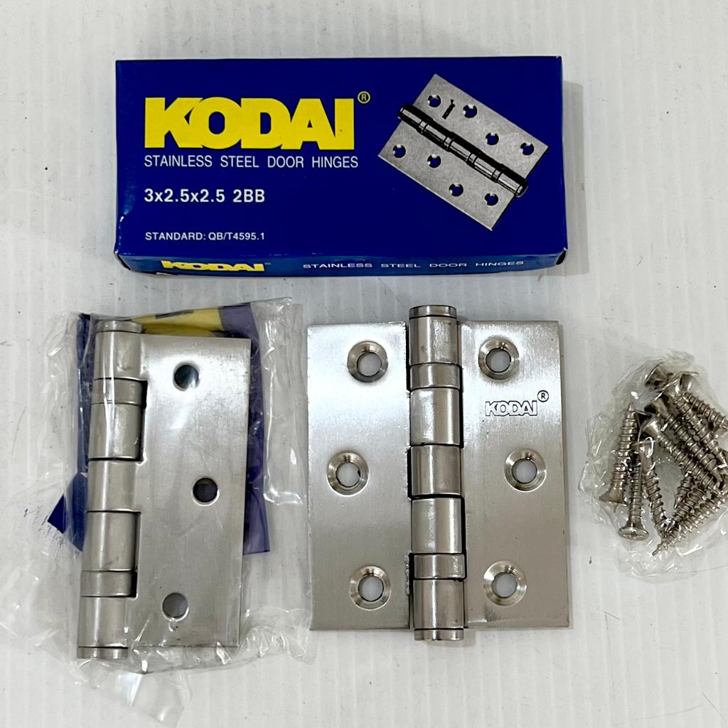 Jual SET Engsel Stainless Bearing Pintu Jendela Tebal Mm KODAI Shopee Indonesia