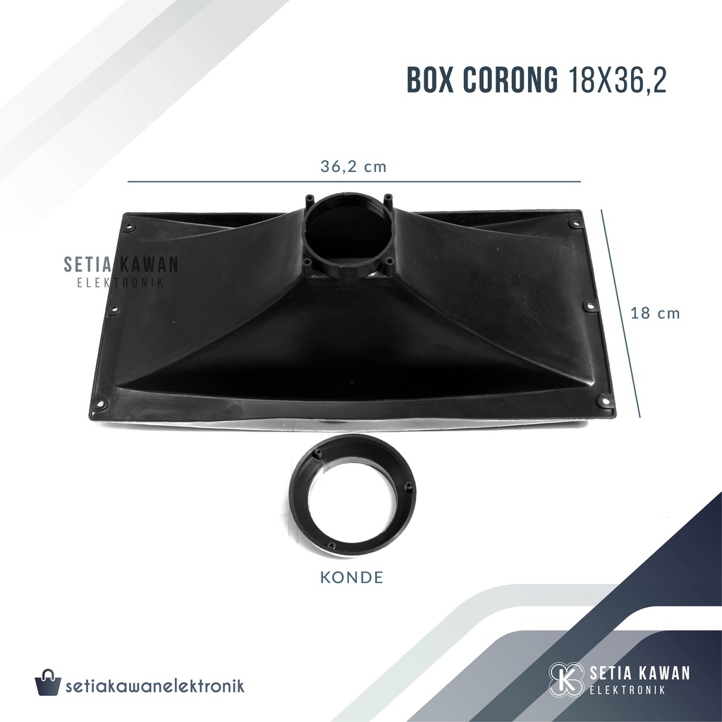 Jual Corong Tweter Box Speaker 18x36,2 + Konde / Horn Twiter / Daun ...