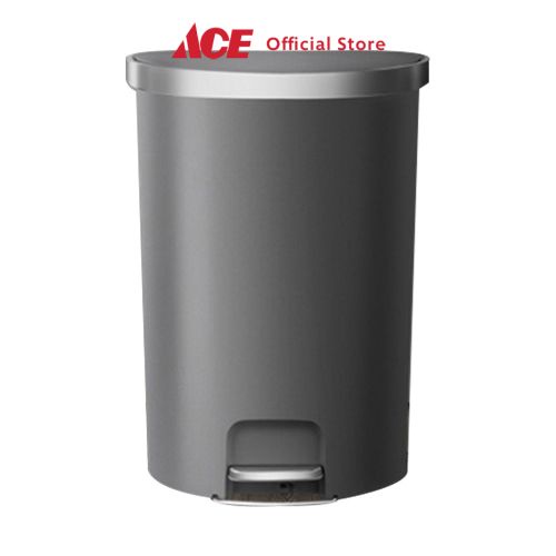 Jual Ace Eko 55 ltr Hana Tempat Sampah Pedal Semi Round - Abu-Abu