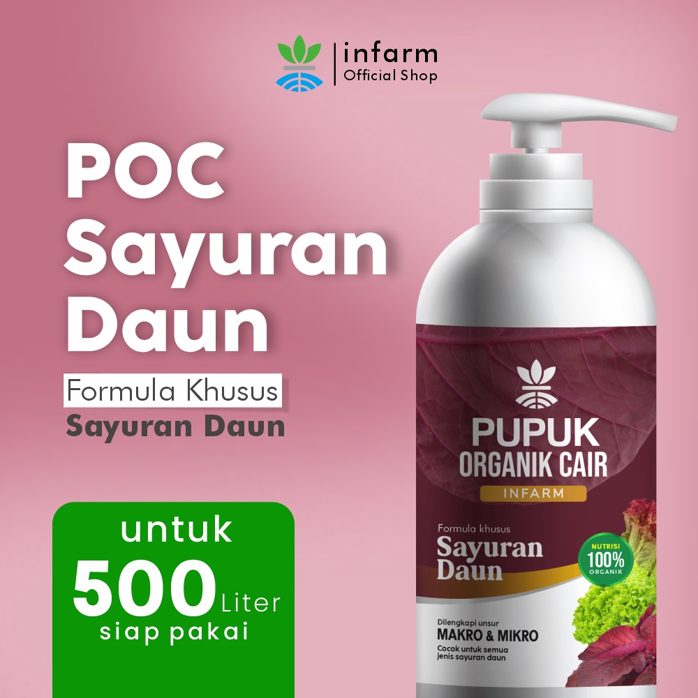 Jual Infarm Pupuk Organik Cair Tanaman Daun Sayur L Poc Kompos Shopee Indonesia