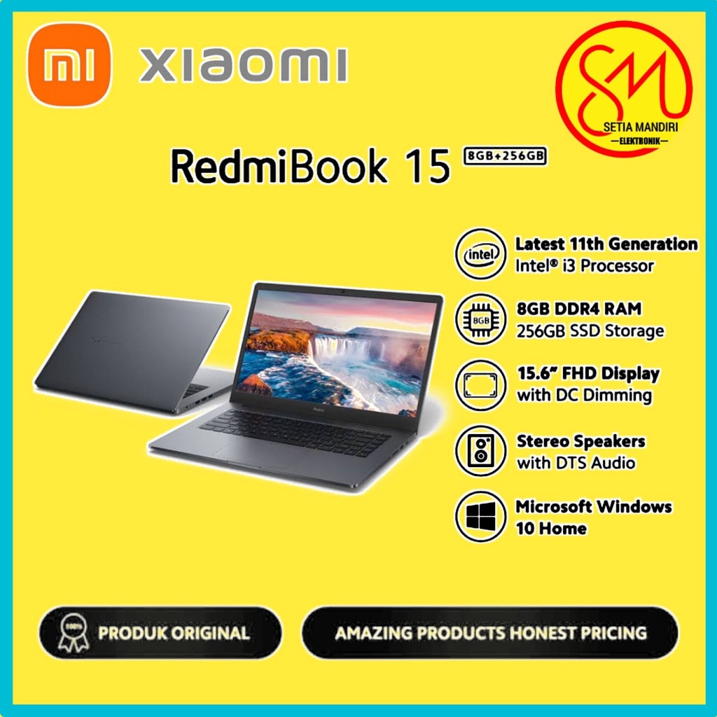 Jual XIAOMI REDMIBOOK 15 8GB 256GB i3 8/256 GB Laptop Redmi Book ...