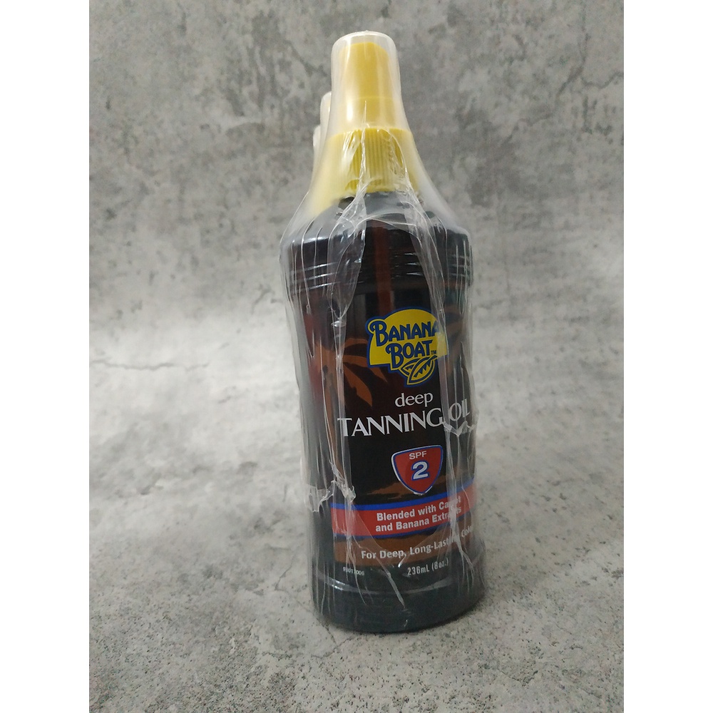 Jual Banana Boat Tanning Oil Body Water Deep SPF 2 236ml Shopee Indonesia