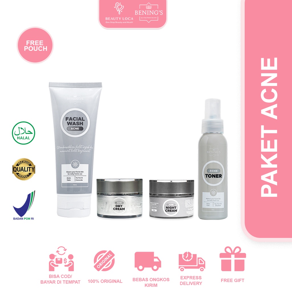 Jual Beauty Loca Benings Skincare Paket Acne By Dr. Oky Pratama ...