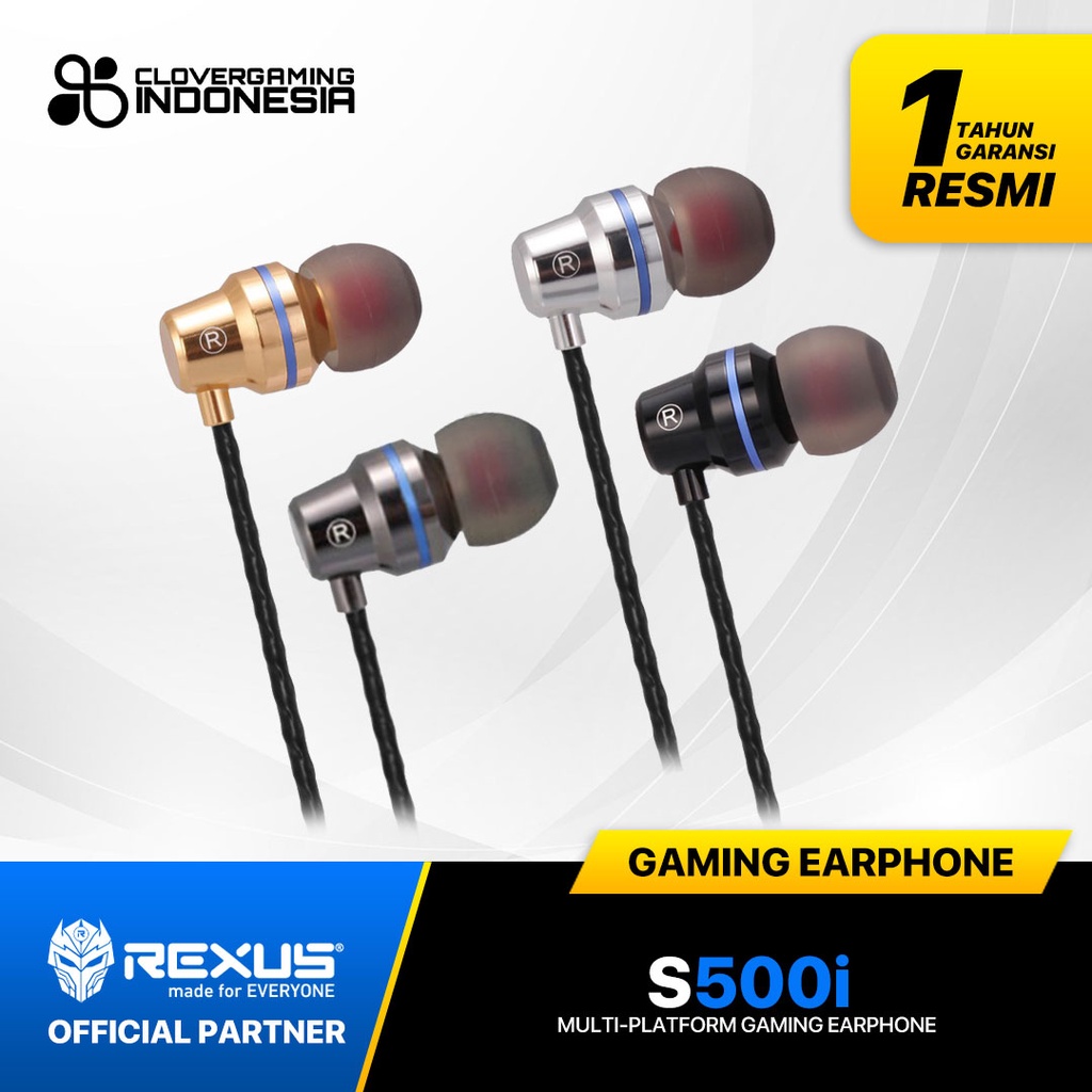 Jual Rexus S500i Gaming Earphone S-500i Music S 500 i S 500i Headset ...