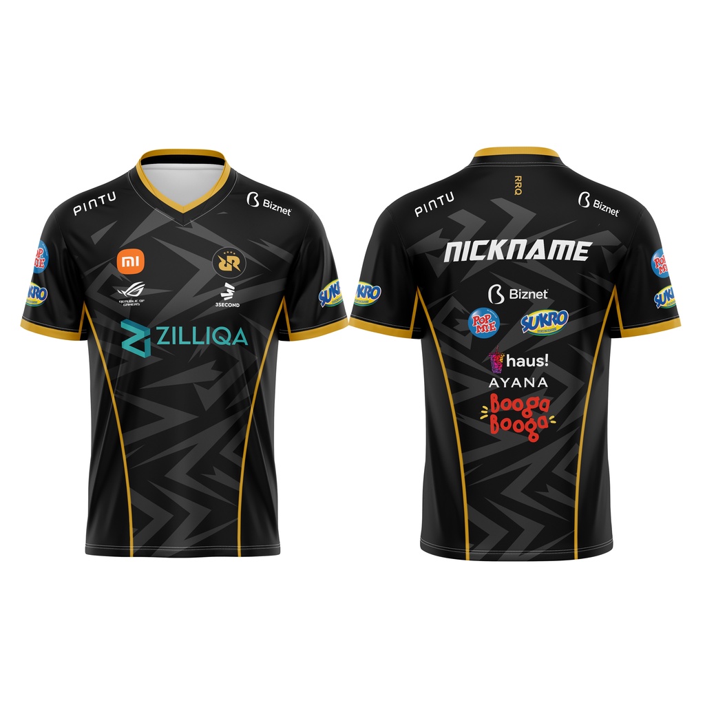 Jual JERSEY GAMING RRQ 2023 FREE CUSTOM NICK NAME DAN STIKER | Shopee ...