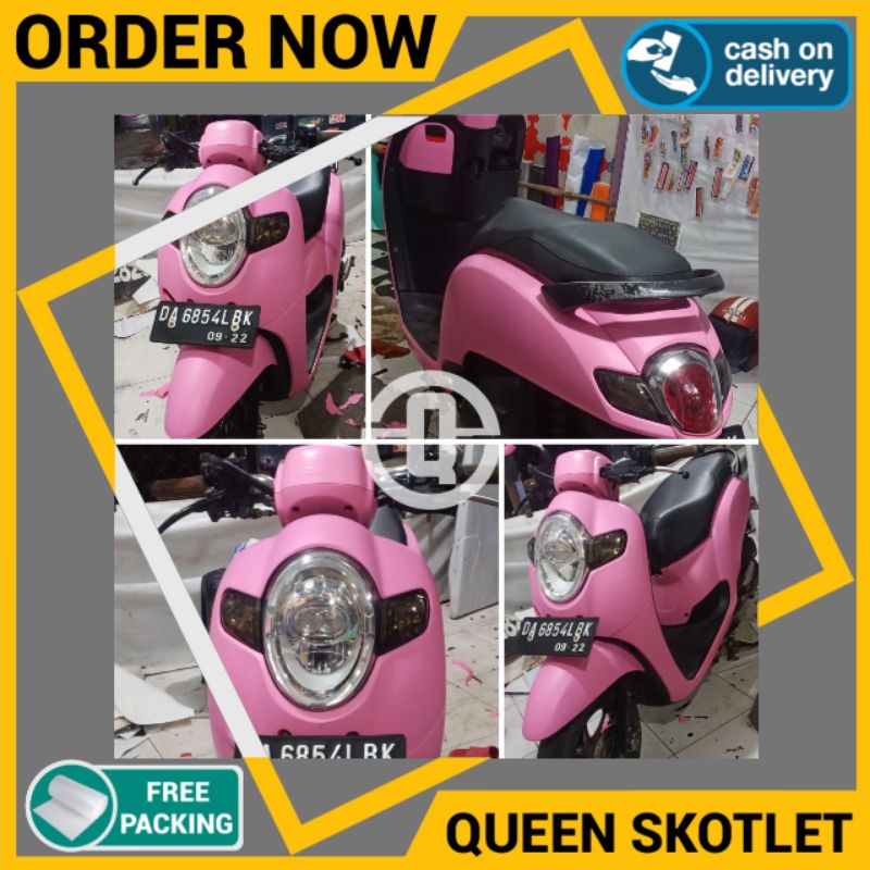 Jual Stiker Skotlet Motor Warna Soft Pink Glossy Dan Matt Doff Kualitas