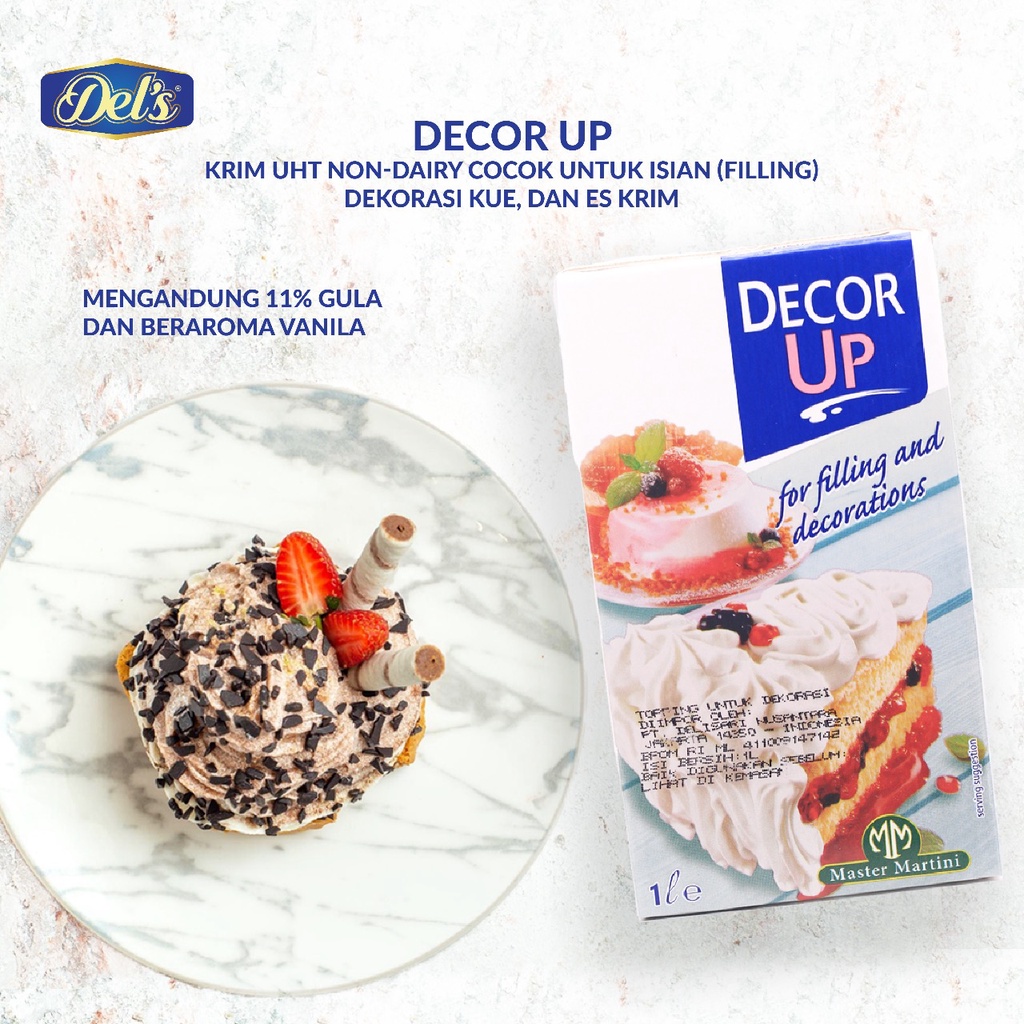 Jual Decor Up - Whipping Cream / UHT Cream Non Dairy - 1L | Shopee ...