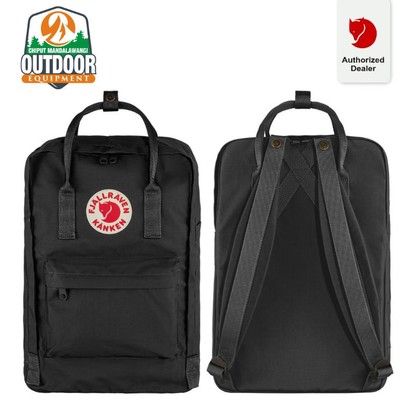 Laptop 15 Fjallraven Kanken Backpack All Black Jual Fjallraven