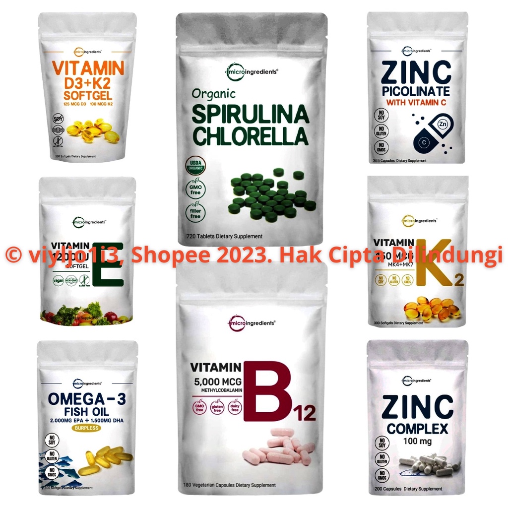 Jual Magnesium Citrate, Biotin 10000mcg, Dim 300mg, Aged Garlic, L