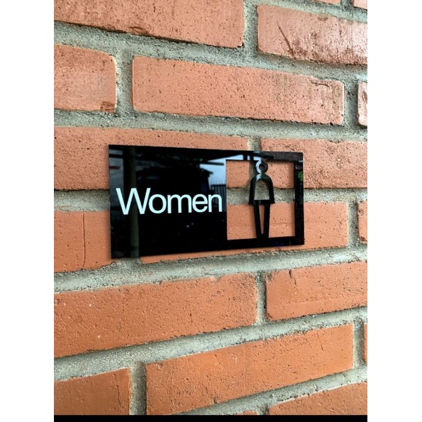 Jual Sign Board Toilet Wanita Restroom Acrylic Sign Board Akrilik Shopee Indonesia