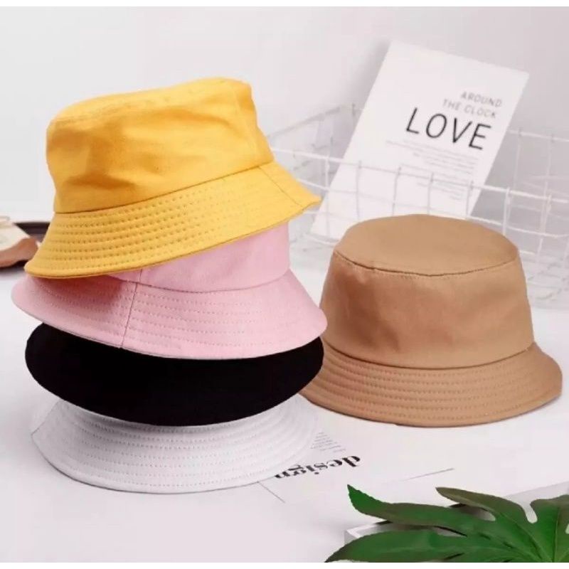 Jual Topi Bucket / Bucket Hat Pria Wanita Dewasa Gaya K-POP Korea Keren ...