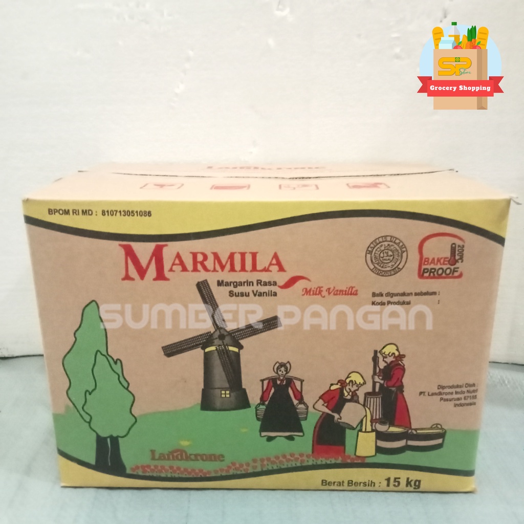 Jual MARMILA Margarin Rasa Susu Vanilla / Mentega aroma susu ...