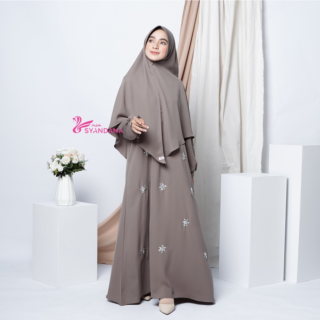 Jual Gamis Syar'i Raya Dress Set (Sudah termasuk hijab) | Shopee Indonesia