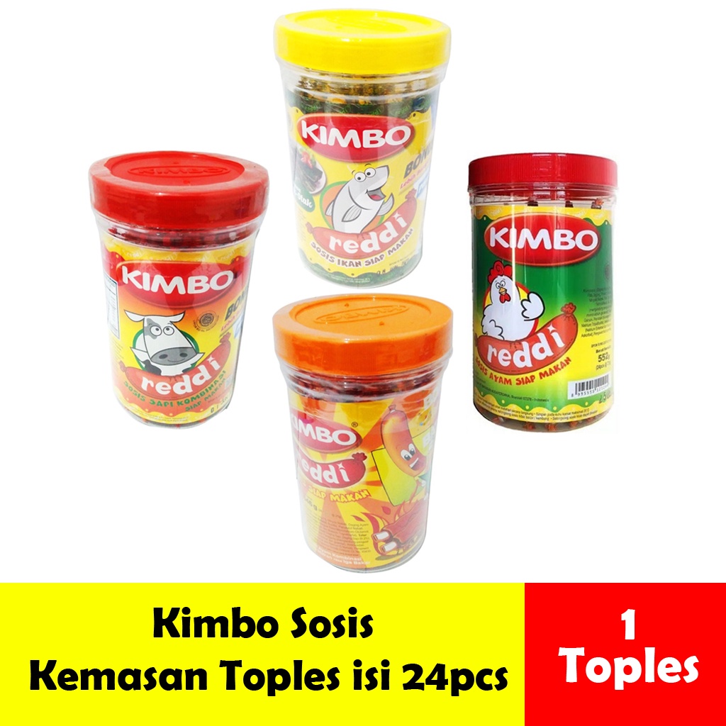 Jual Sosis Kimbo Reddi Kemasan Toples Rasa Ayam Iga Bakar Sapi Ayam