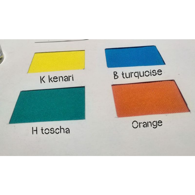 Jual Kain Lotto 1kg Kuning Kenari Biru Turquoise Hijau Toscha Orange ...