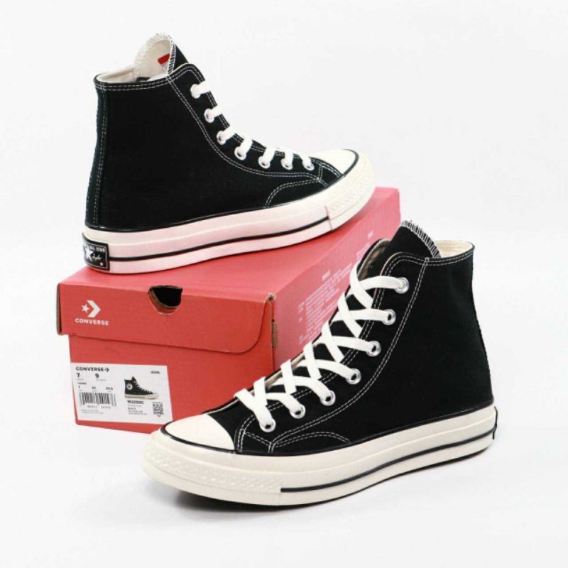 Jual Converse Chuck Taylor 70s High Black White Egret Bnib 100