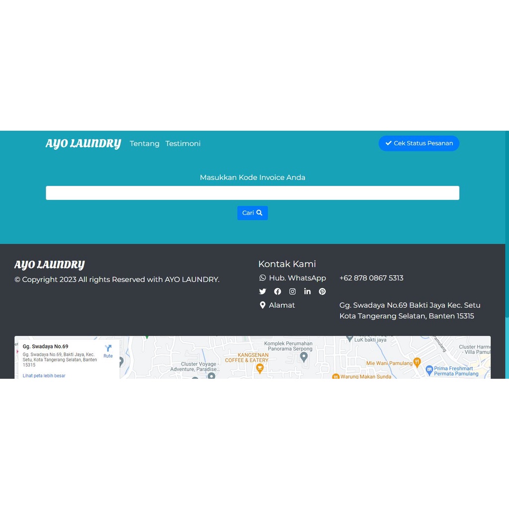 Jual Aplikasi Laundry Berbasis Web Dengan Codeigniter 3 | Shopee Indonesia