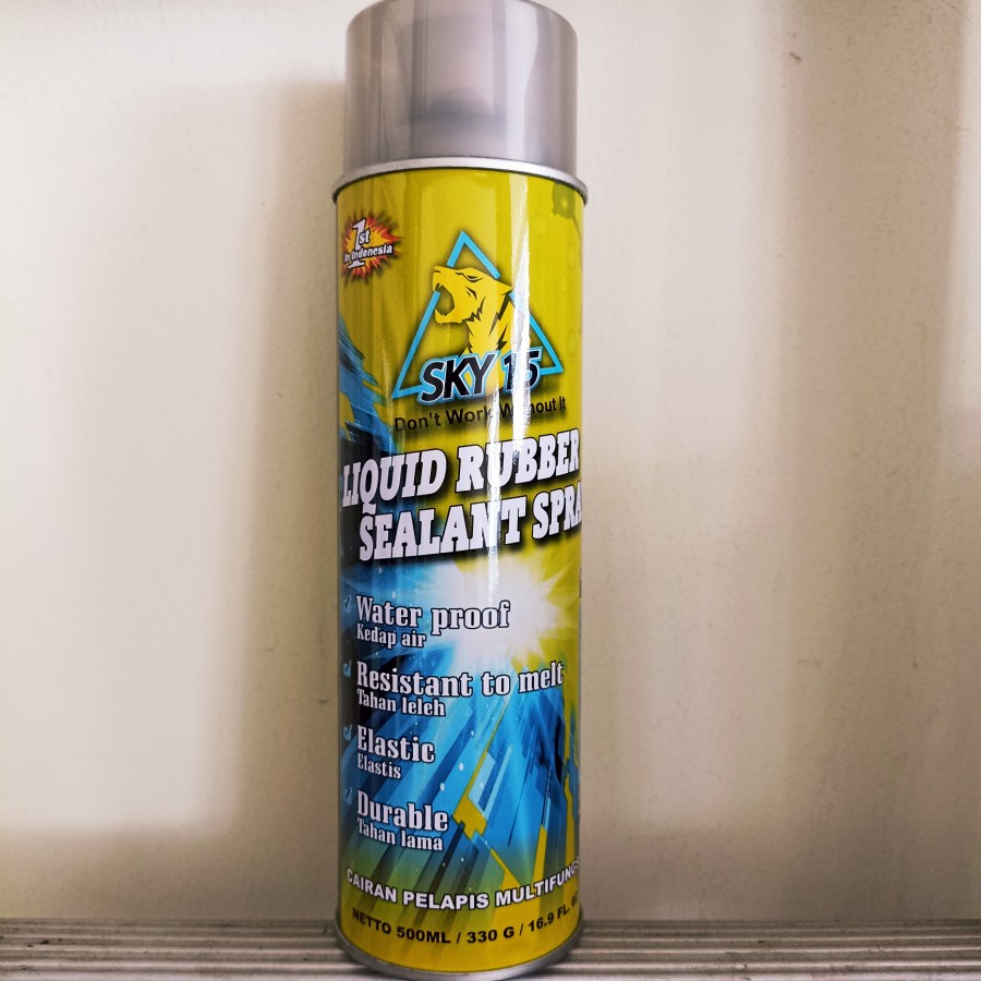 Jual liquid rubber sealant spray sky 15 cat semprot anti bocor waterproof clear Shopee Indonesia