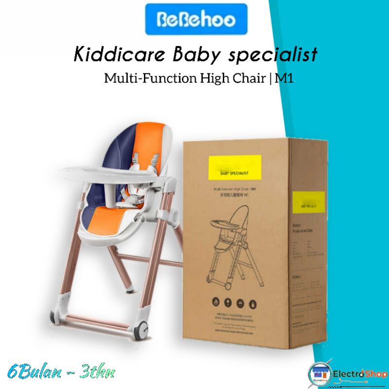 Bebehoo Kiddicare Baby specialist Multifunction High Chair M1 Dining Chair kursi Makan Bayi Premium High Quality