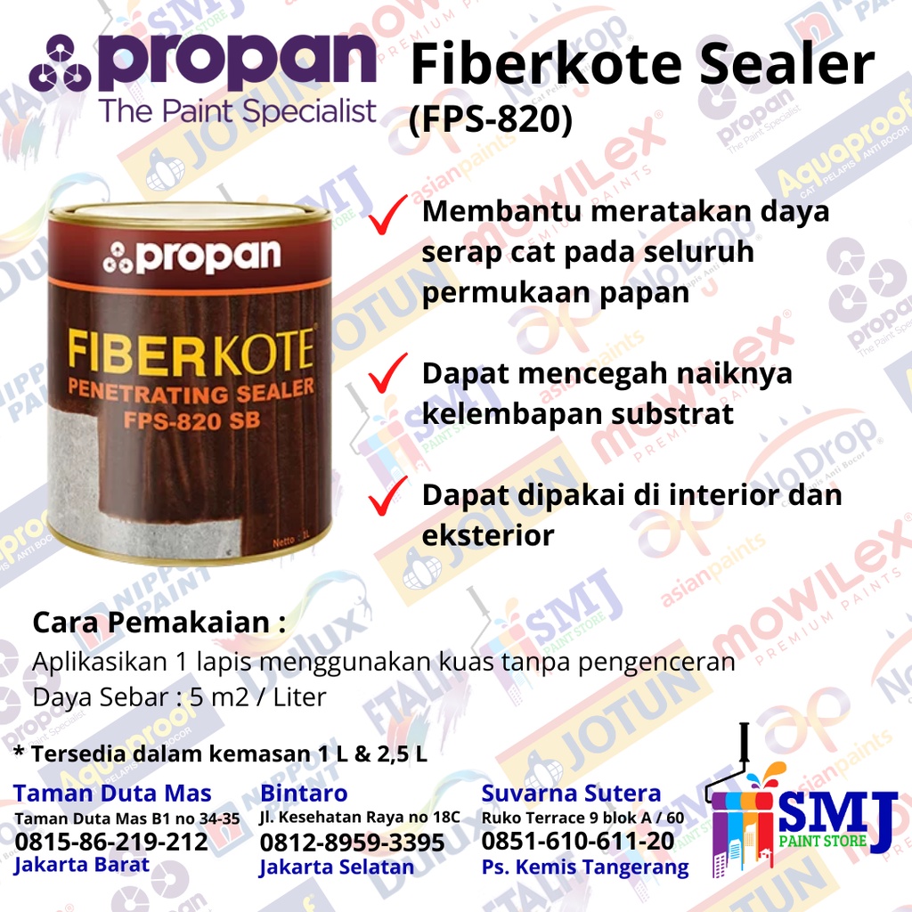 Jual Propan Fiberkote Sealer Cat Dasar Fibersemen Grc Conwood Fps 820 Shopee Indonesia 6310