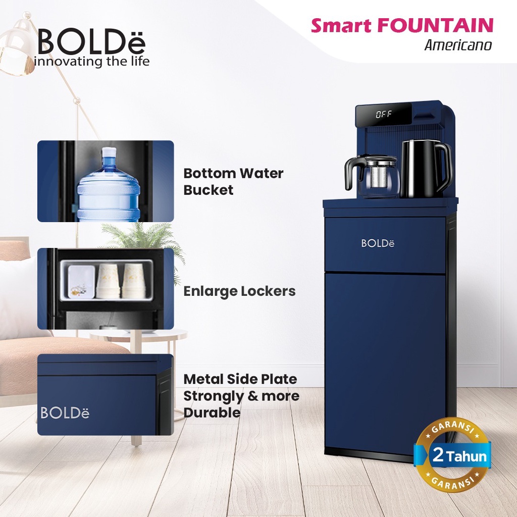 Jual BOLDE SMART DISPENSER FOUNTAIN AMERICANO DISPENSER GALON BAWAH DISPENSER TOUCH SCREEN