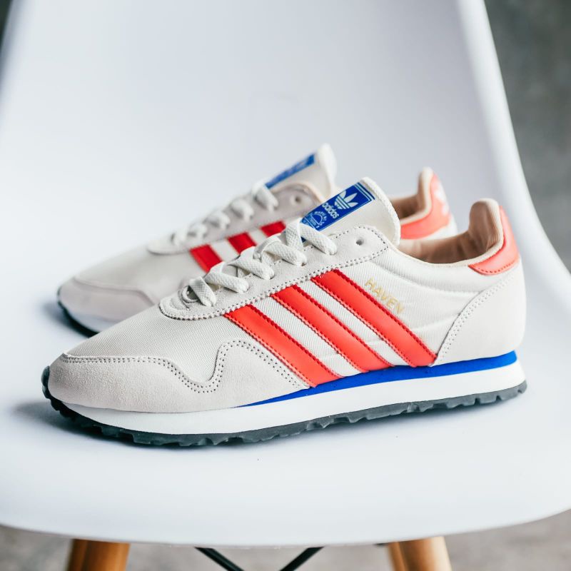 SEPATU ADIDAS HAVEN CREAM STRIPE ORANGE MADE IN INDONESIA