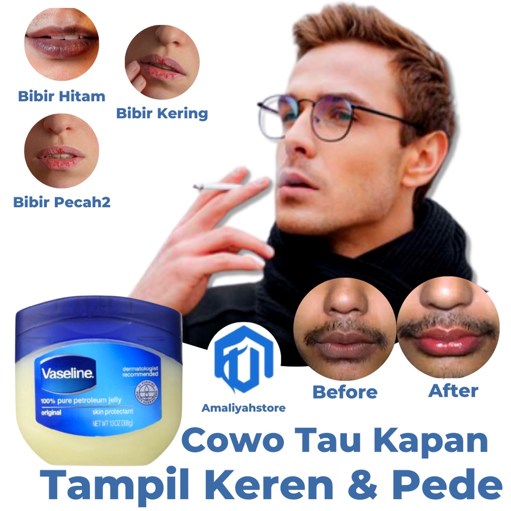 Jual Lipbam Vaseline Masker Pemerah Untuk Pelembab Bibir Kering Hitam