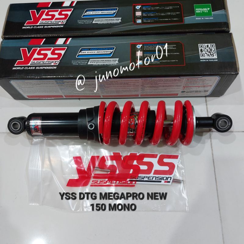 Jual Shock monoshock yss dtg honda megapro monoshock size 315mm ...