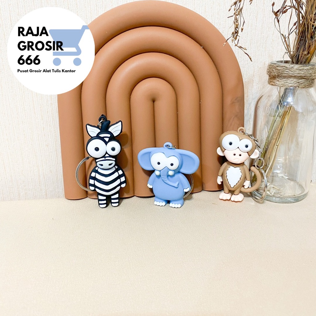 Jual gantungan kunci ZOO ANIMAL MATA BESAR termurah keychain keyring ...