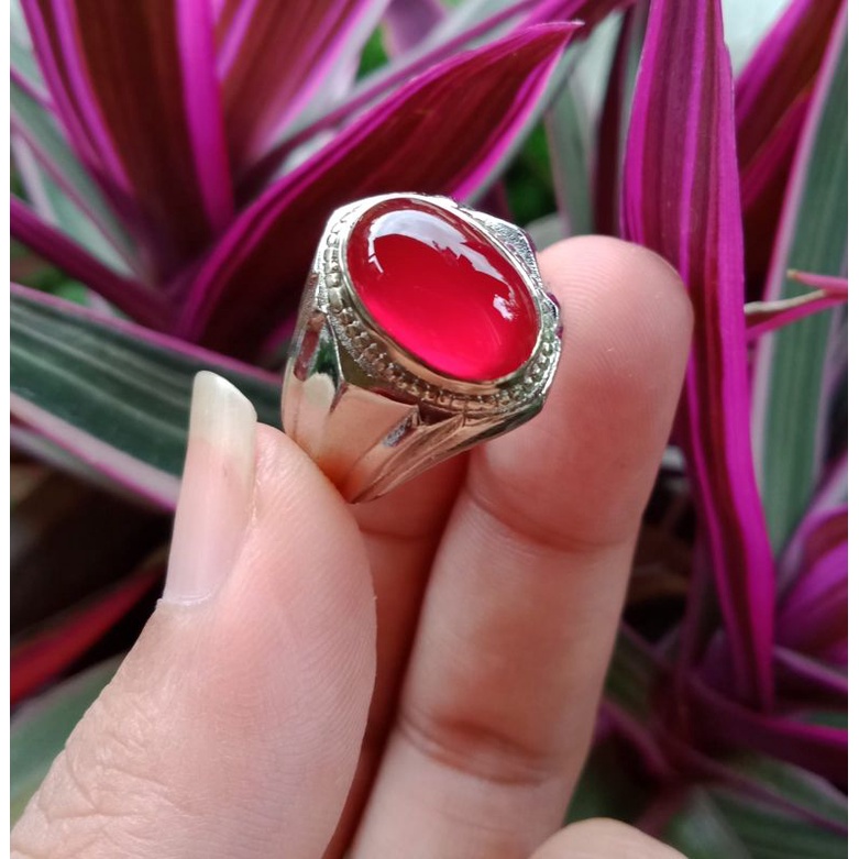 Jual cincin akik red Baron natural | Shopee Indonesia